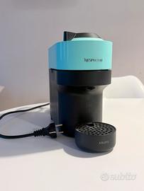 Nespresso Krups Inissia azzurra funzionante