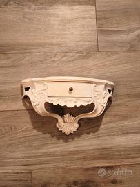 mensolina shabby bianca 