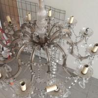 Lampadario Maria Teresa Cristallo Swarovski 12 luc