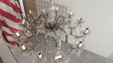 Lampadario Maria Teresa Cristallo Swarovski 12 luc