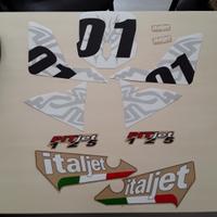 Serie adesivi per moto italjet pit 125