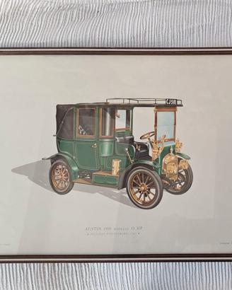 Stampa Litografica Austin 15 HP 1909