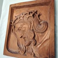 bassorilievo primi 900 in legno di cirmolo