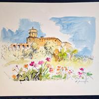 Litografia originale 50x70 " Edmondo Maneglia "