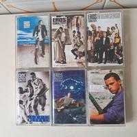 set di 6 audiocassette di Eros Ramazzotti