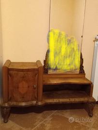 entratina antica in legno 