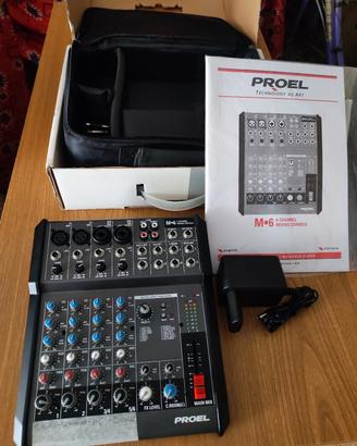 Mixer Audio 6 canali Proel M6(come nuovo)