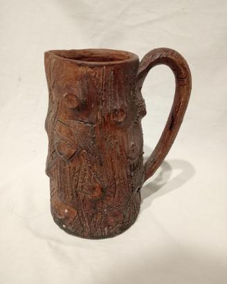 BOCCALE ARTIGIANALE EFFETTO LEGNO