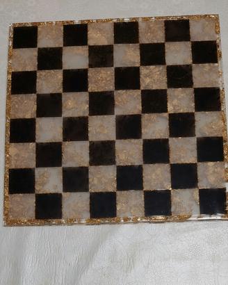 scacchiera in resina