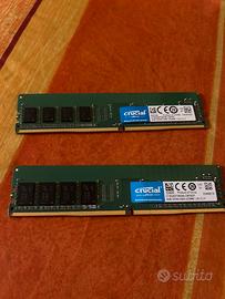 Ram ddr4 Crucial 8gb