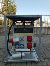 Quadro elettrico con telaio e ruote 