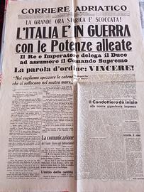 Corriere Adriatico 11 Giugno 1940