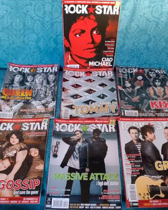 7 Numeri rivista ROCKSTAR (2009)-M. Jackson-altri