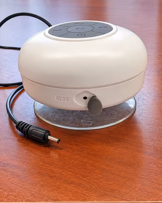 Cassa Bluetooth da doccia a ventosa, ricaricabile