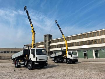 Autocarro iveco 160.25 con gru e ribaltabile nuovo