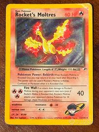 Carta Pokemon Rocket’s MoltresHolo English version