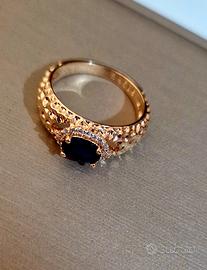 anello vintage in oro laminato 14k 