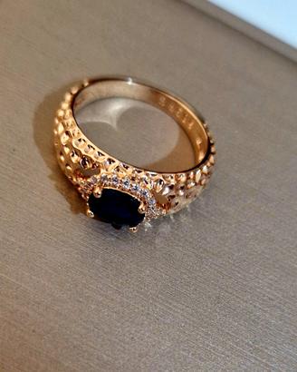 anello vintage in oro laminato 14k 