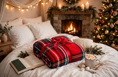 Plaid sherpa natalizio