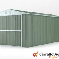 Box garage auto in Acciaio 327x611 19mq verde