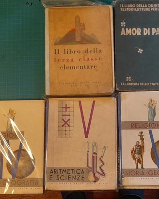 Sussidiario Scuola Elementare.  Epoca Fascismo