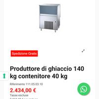 Fabbricatore Ghiaccio 40kg