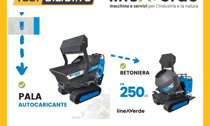 Minidumper Betoniera Motocarriola Puma 600
