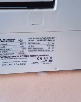 Climatizzatore Mitsubishi non funzionante