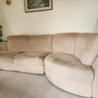 divano angolare microfibra beige, Chateuau d'Ax