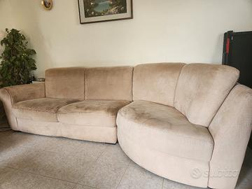 divano angolare microfibra beige, Chateuau d'Ax