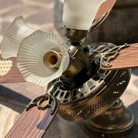 Ventilatore da soffitto e lampadario