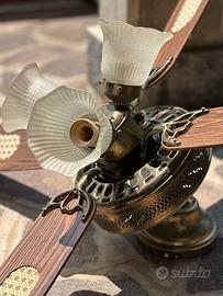 Ventilatore da soffitto e lampadario