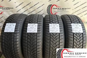 4 PNEUMATICI 215/60 R16 DUNLOP INVERNALI SEMINUOVE