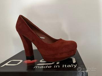 Scarpe a spillo in camoscio