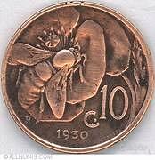 MONETA DA 10 CENT 1930 APE