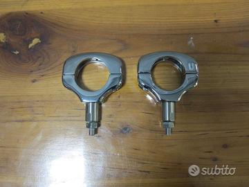 Staffe cromate da diametro 41 mm per moto custom