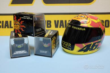 4 Modellini caschi Valentino Rossi Mini Champs 1:8