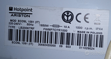 Scheda di Potenza per lavatrice Ariston. ECO 9L