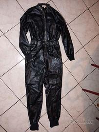 Salopette donna nr 40 ecopelle vintage