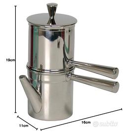 caffettiera napoletana 6 tazze ILSA acciaio inox