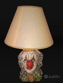 Lampada vintage clown in ceramica Verus - anni 80