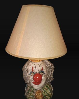 Lampada vintage clown in ceramica Verus - anni 80
