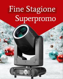 Beam Led 300w BSW 4in1 Ring RGB con Rainbow Effect