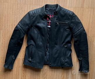 Giacca moto donna in pelle Clover