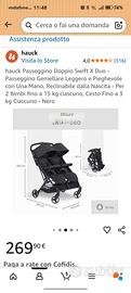 150 €- Passeggino gemellare