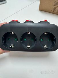 Multipresa da Parete 3 in 1