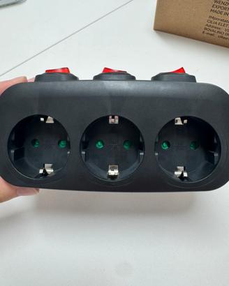 Multipresa da Parete 3 in 1
