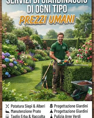 Giardiniere, cura e manutenzione verde roma nord