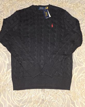 Maglione Ralph lauren Treccia nero