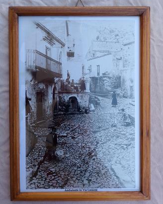 quadretto con cornice in legno 